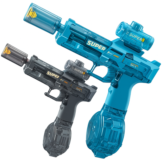 Quick Spray Gun with Nozzle Burst – USB Rechargeable, 2 Colors (Blue/Black), Ergonomic Design for Summer Outdoor Play, Pool, Lake – Durable & Fun Water Toy, Water Gun, Poolside Fun, Stylish Sprayer, Premium Spray Quality